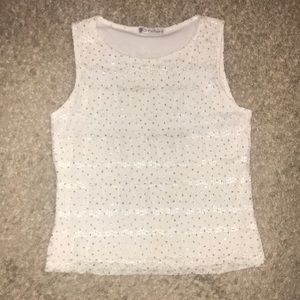 S/M white dress barn top